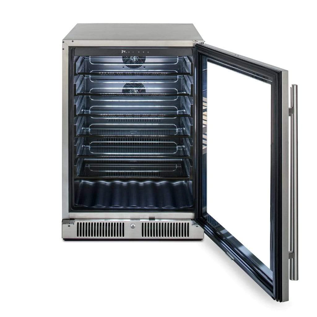 Blaze 24" Outdoor Beverage Cooler, Glass Door BLZ-GDBEV-5.5 Refrigerators BLZ-GDBEV-5.5 Wine Coolers Empire