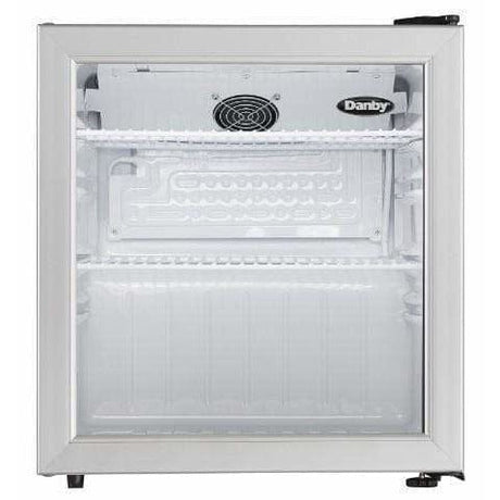 Danby 1.6 cu. ft. Platinum Glass Door Compact Fridge Refrigerators DAG016A1BDB Wine Coolers Empire