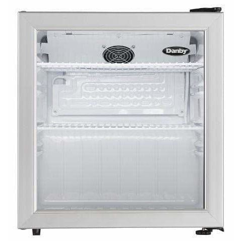 Danby 1.6 cu. ft. Platinum Glass Door Compact Fridge Refrigerators DAG016A1BDB Wine Coolers Empire