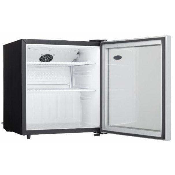 Danby 1.6 cu. ft. Platinum Glass Door Compact Fridge Refrigerators DAG016A1BDB Wine Coolers Empire