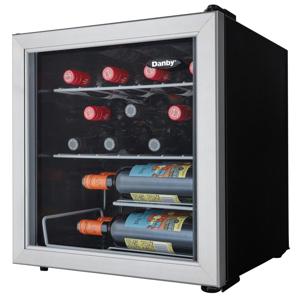 Danby 17 Bottle Stainless Steel Free-Standing Wine Cooler Wine Coolers DWC172BLPDB Wine Coolers Empire