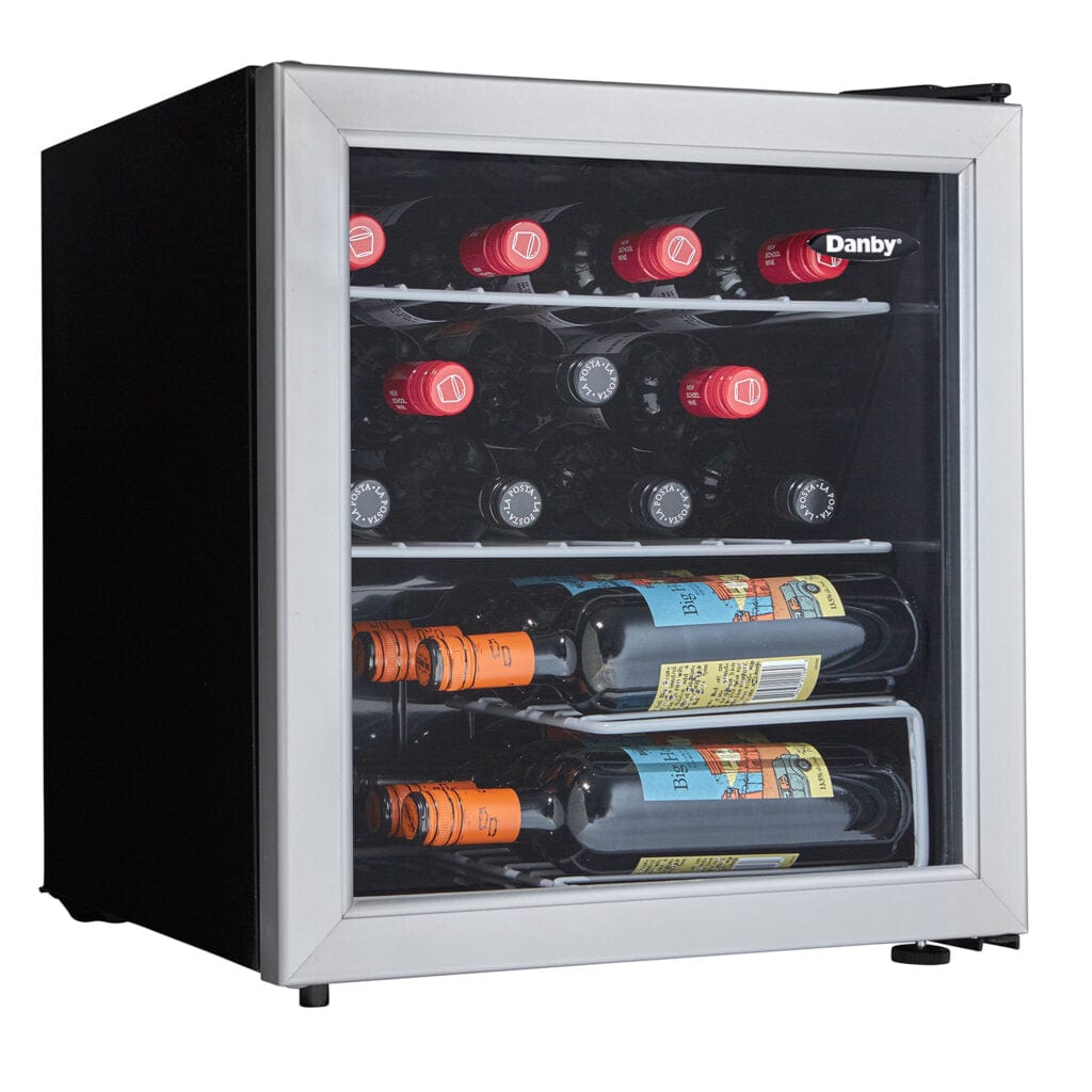Danby 17 Bottle Stainless Steel Free-Standing Wine Cooler Wine Coolers DWC172BLPDB Wine Coolers Empire