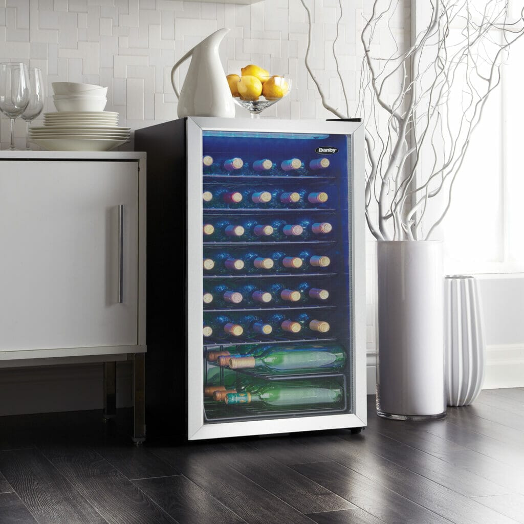 Danby 3.3 cu.ft Stainless Steel FreeStanding Wine Cooler Wine Coolers DWC036A1BSSDB-6 Wine Coolers Empire