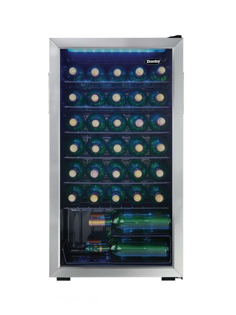 Danby 3.3 cu.ft Stainless Steel FreeStanding Wine Cooler Wine Coolers DWC036A1BSSDB-6 Wine Coolers Empire