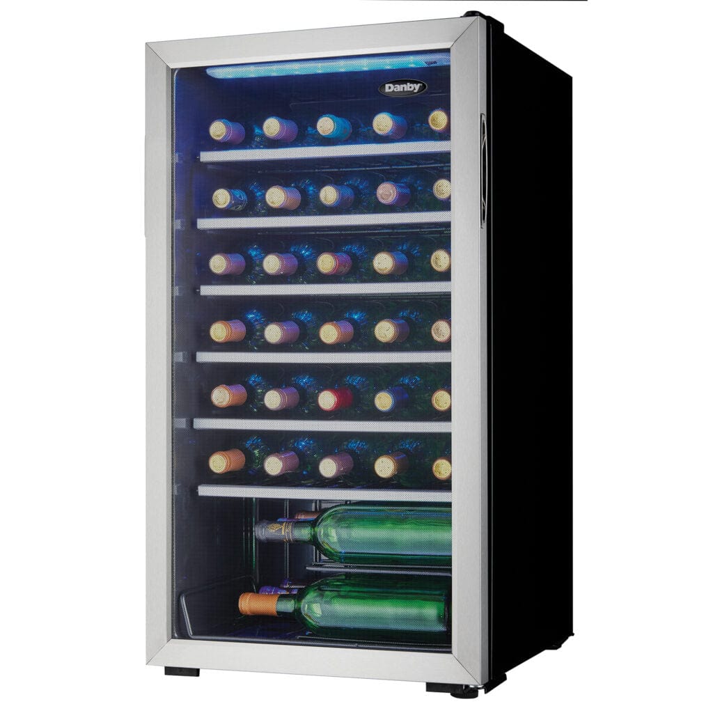 Danby 36 Bottle FreeStanding Wine Cooler DWC93BLSDBR1 Wine Coolers DWC93BLSDBR1 Wine Coolers Empire