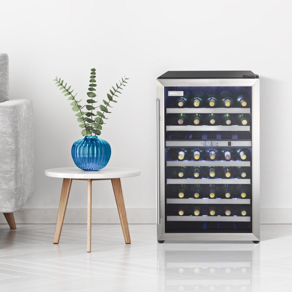 Danby 38 Bottle Black FreeStanding Wine Cooler DWC114BLSDD Wine Coolers DWC114BLSDD Wine Coolers Empire