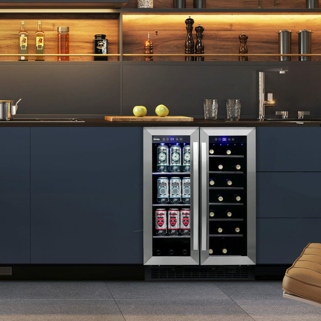 Danby 5.2 cu. ft. Stainless Steel Built-in Beverage Center Beverage Centers DBC052A1BSS Wine Coolers Empire