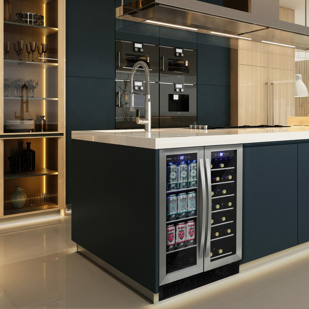 Danby 5.2 cu. ft. Stainless Steel Built-in Beverage Center Beverage Centers DBC052A1BSS Wine Coolers Empire