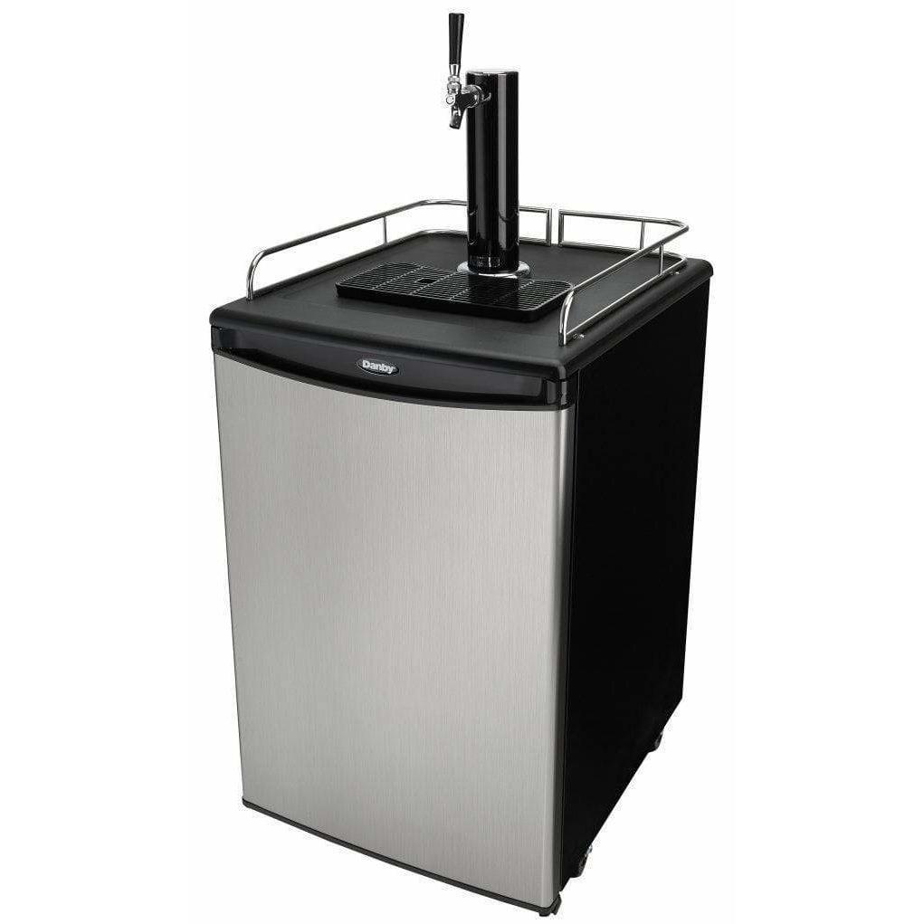Danby 5.4 cu. ft. Stainless Steel Single Tap Kegerator Kegerators DKC054A1BSLDB Wine Coolers Empire