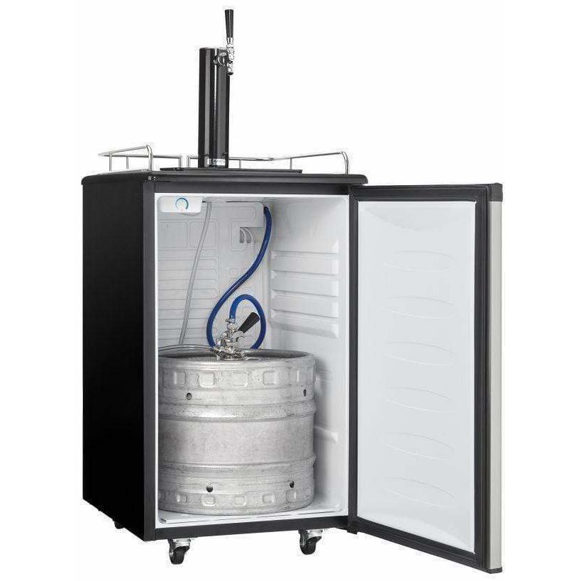 Danby 5.4 cu. ft. Stainless Steel Single Tap Kegerator Kegerators DKC054A1BSLDB Wine Coolers Empire