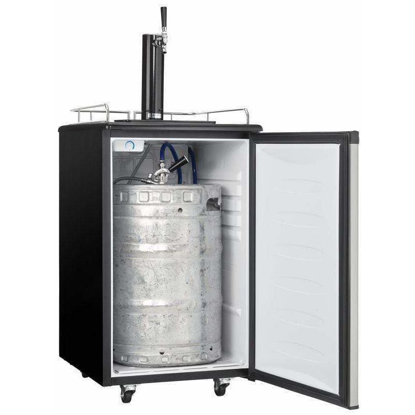 Danby 5.4 cu. ft. Stainless Steel Single Tap Kegerator Kegerators DKC054A1BSLDB Wine Coolers Empire
