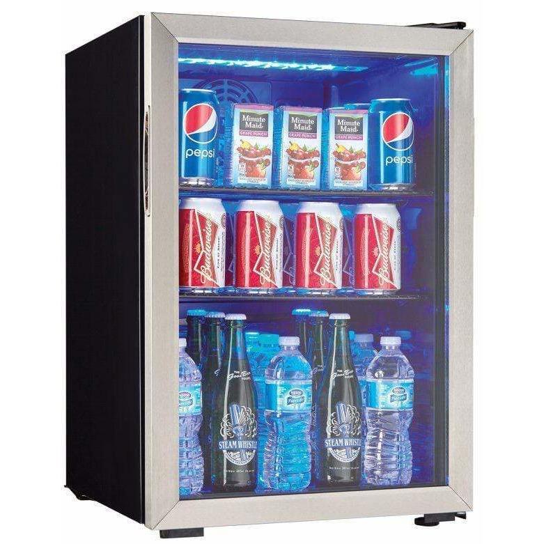 Danby 95 Can Capacity Freestanding Beverage Fridge Beverage Centers DBC026A1BSSDB Wine Coolers Empire
