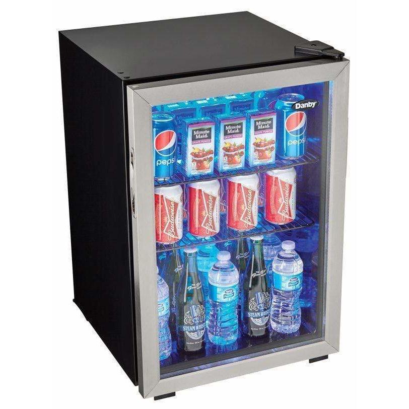 Danby 95 Can Capacity Freestanding Beverage Fridge Beverage Centers DBC026A1BSSDB Wine Coolers Empire