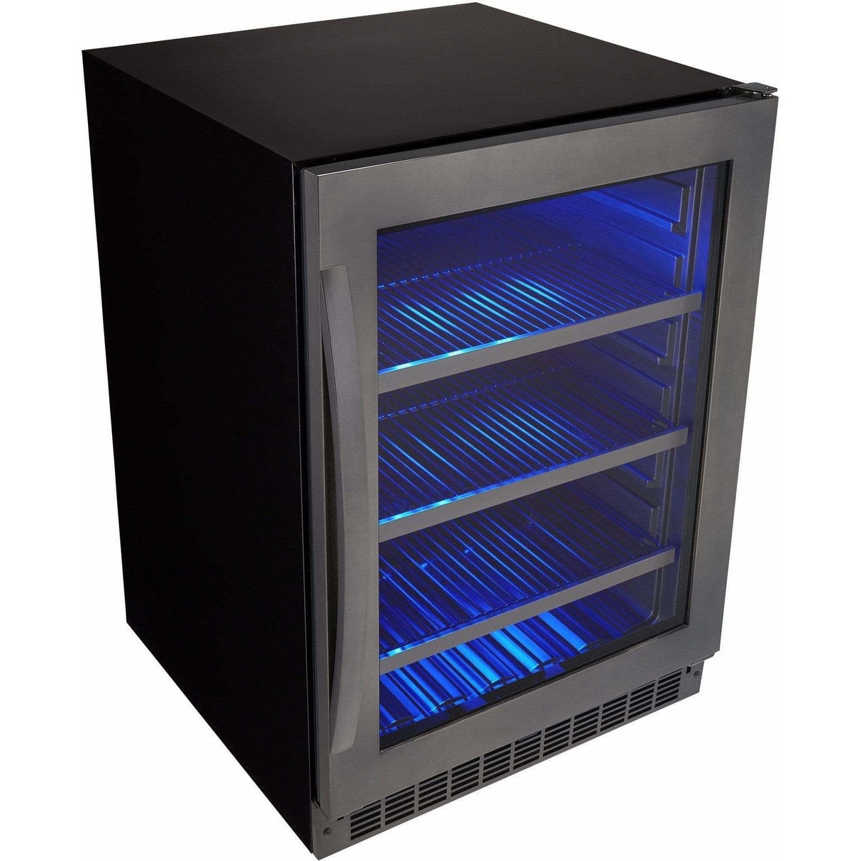 Danby Silhouette Select Prague 24" Single Zone Built-In Black Stainless Steel Beverage Fridge SSBC056D2B-S Beverage Centers SSBC056D2B-S Wine Coolers Empire