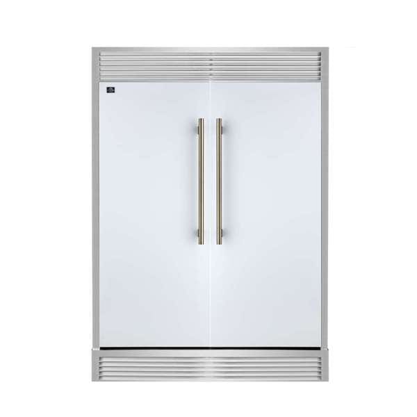 Forno 60-Inch Maderno 2 Convertible Built-In Refrigerator/Freezer FFFFD1722-60 Refrigerators FFFFD1722-60SG-WHT Wine Coolers Empire