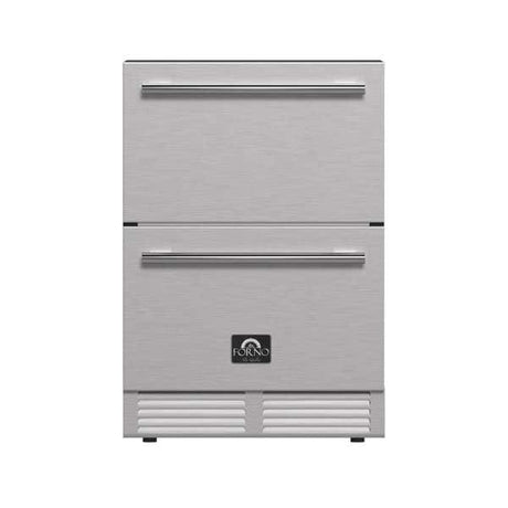 Forno Cosenza 24" Built-In Indoor/Outdoor Drawer Freezer with Ice Maker Freezers FDRBI1838-24S Wine Coolers Empire