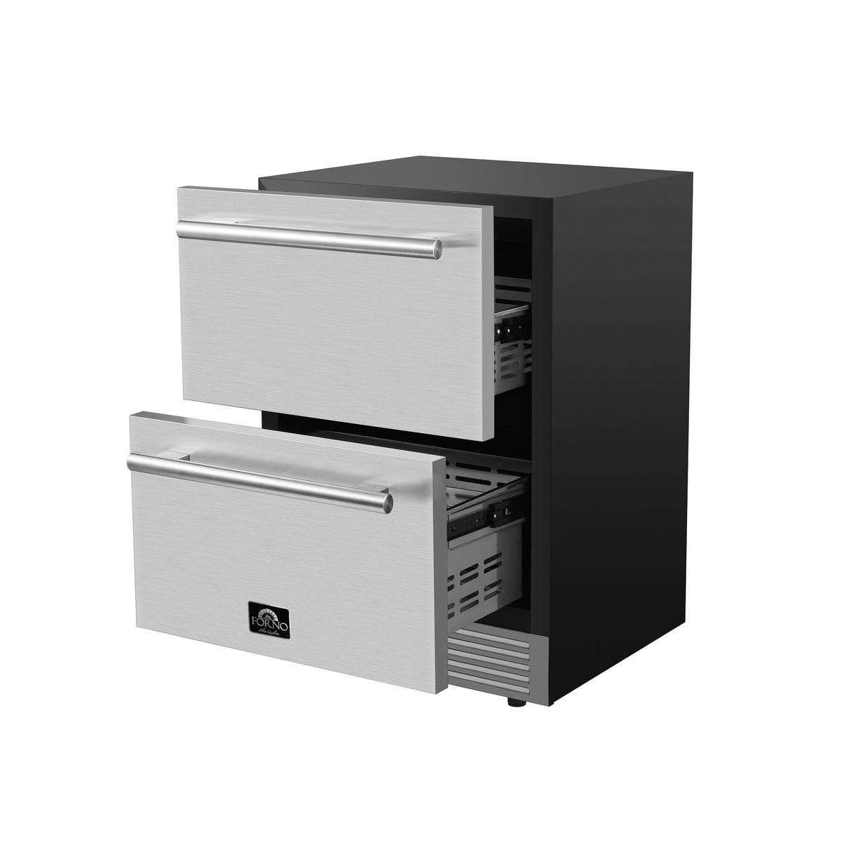 Forno Cosenza 24" Built-In Indoor/Outdoor Drawer Freezer with Ice Maker Freezers FDRBI1838-24S Wine Coolers Empire