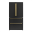 Forno Espresso 36" Black 19.2 cu. ft. Refrigerator FFRBI1820-36BLK Refrigerators FFRBI1820-36BLK Wine Coolers Empire