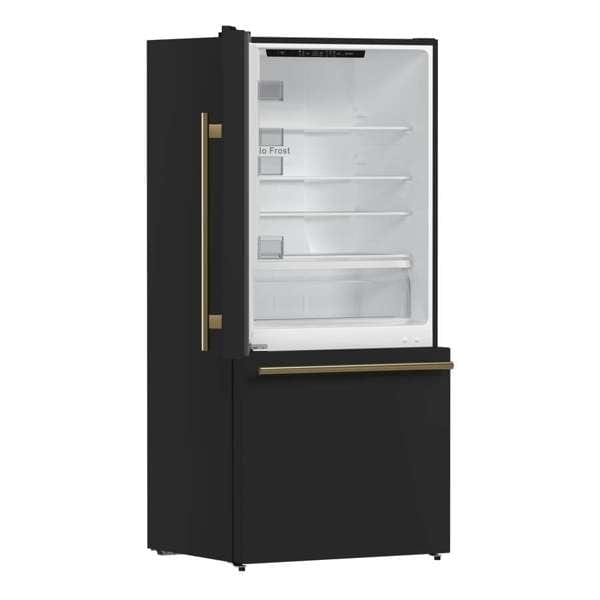 Forno Espresso Milano 62" Side by Side Refrigerator FFFFD1787-60BLK Refrigerators FFFFD1787-60BLK Wine Coolers Empire