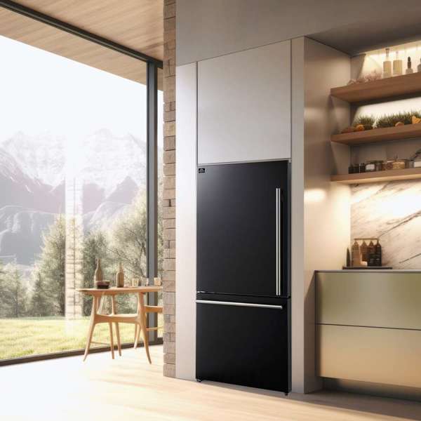 Forno Espresso Milano 62" Side by Side Refrigerator FFFFD1787-60BLK Refrigerators FFFFD1787-60BLK Wine Coolers Empire