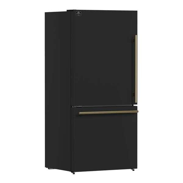 Forno Espresso Milano 62" Side by Side Refrigerator FFFFD1787-60BLK Refrigerators FFFFD1787-60BLK Wine Coolers Empire