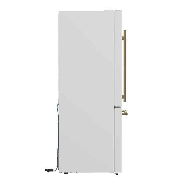 Forno Espresso Milano 62" White Freestanding Bottom Freezer Refrigerator Refrigerators FFFFD1787-60WHT Wine Coolers Empire