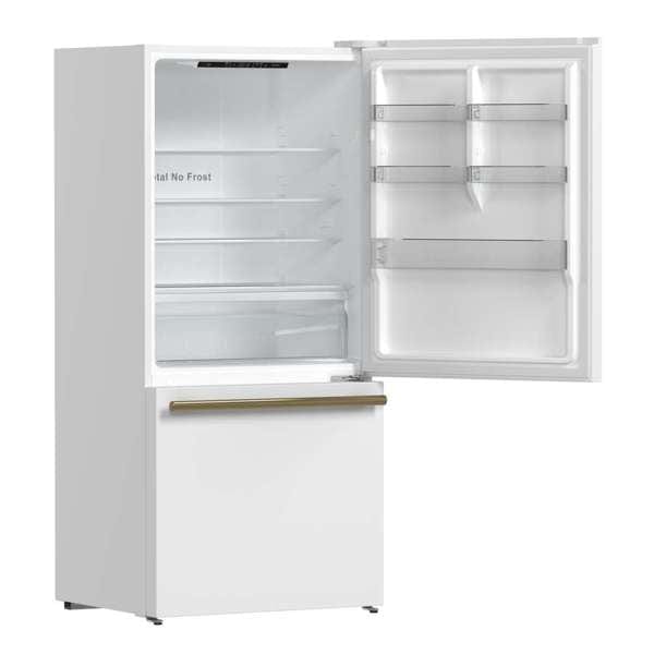 Forno Espresso Milano 62" White Freestanding Bottom Freezer Refrigerator Refrigerators FFFFD1787-60WHT Wine Coolers Empire