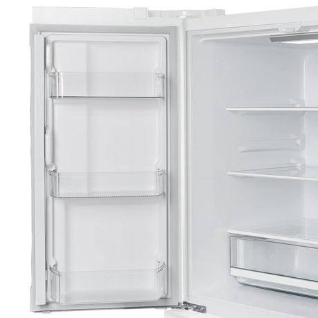 Forno Espresso Moena 36" 19.2 cu. ft. Refrigerator in White with Antique Brass and Stainless Handles, FFRBI1820-36WHT Refrigerators FFRBI1820-36WHT Wine Coolers Empire