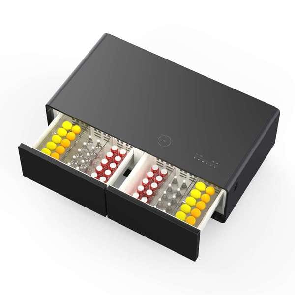 Forno Evoluto 51" Coffee Table and Dual Refrigerator FCTFR7006-51BLK Refrigerators FCTFR7006-51BLK Wine Coolers Empire