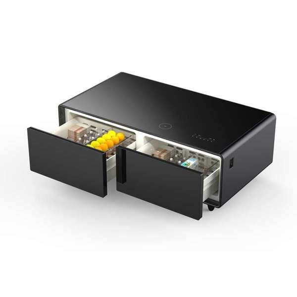 Forno Evoluto 51" Coffee Table and Dual Refrigerator FCTFR7006-51BLK Refrigerators FCTFR7006-51BLK Wine Coolers Empire