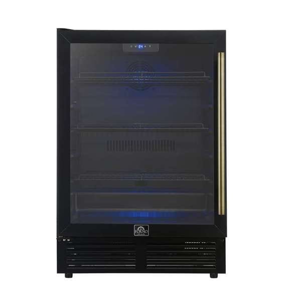 Forno Frescolino 24 Inch Black Beverage Cooler FWCDR6665-24BLK Wine/Beverage Coolers Combo FWCDR6665-24BLK Wine Coolers Empire