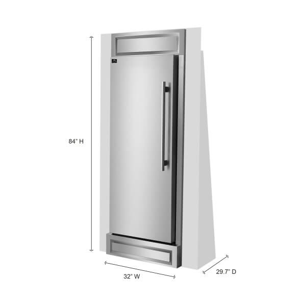 Forno Maderno 32" Left hinge Built-In Refrigerator Freezer FFFFD1722-32LS Refrigerators FFFFD1722-32LS Wine Coolers Empire