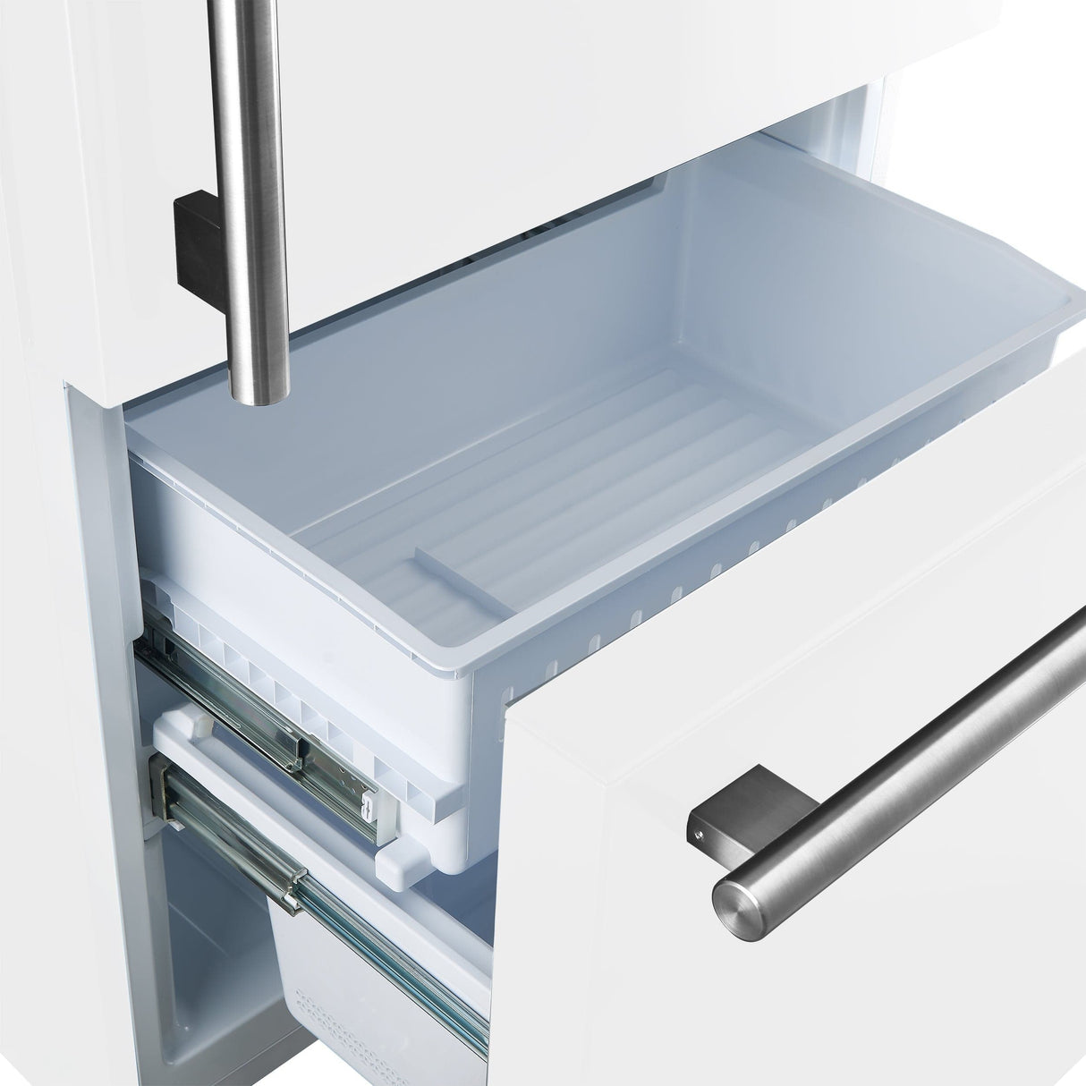 Forno Milano 17.2 Cu. Ft. Right Hinge Refrigerator Bottom Freezer FFFFD1785-31WHT Refrigerators FFFFD1785-31WHT Wine Coolers Empire