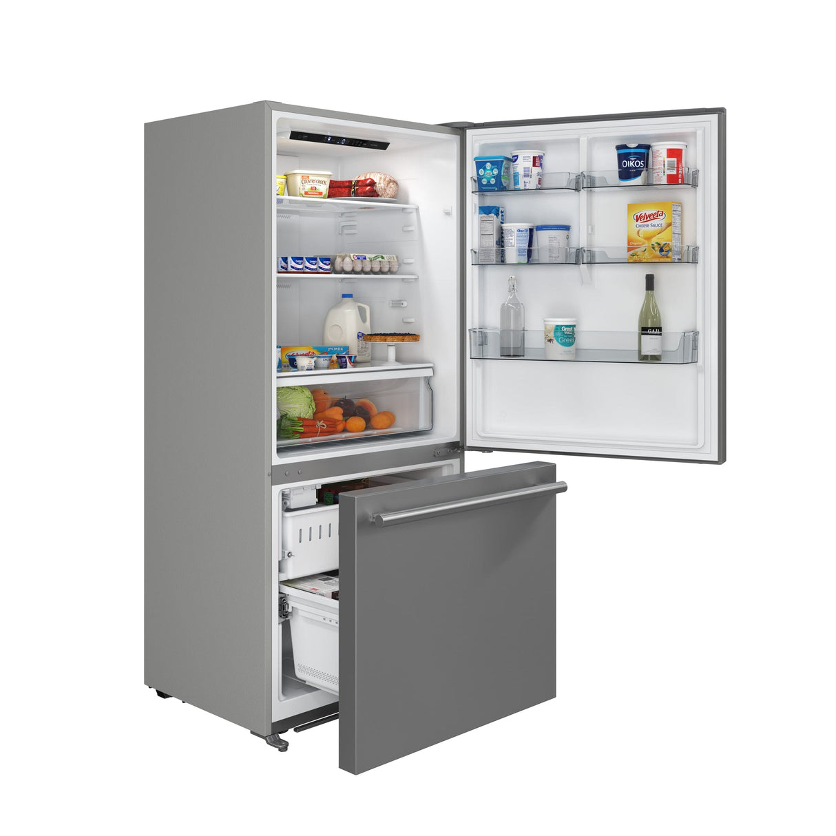 Forno Milano 62" Freestanding Dual Bottom Refrigerator FFFFD1787-60S Refrigerators FFFFD1787-60S Wine Coolers Empire