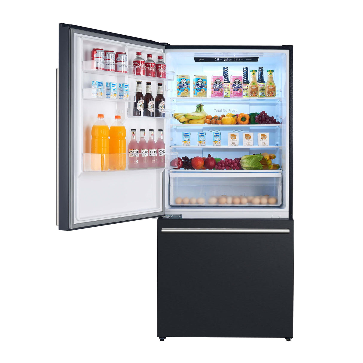 Forno Milano Espresso 31" Black 17.2 Cu.Ft W/ Ice Maker Bottom Freezer Refrigerator FFFFD1786-31BLK Refrigerators FFFFD1786-31BLK Wine Coolers Empire