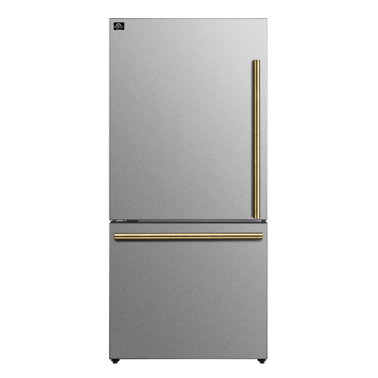 Forno Milano Espresso 31" Stainless 17.2 Cu.Ft W/ Ice Maker Bottom Freezer Refrigerator FFFFD1786-31S Refrigerators FFFFD1786-31S Wine Coolers Empire