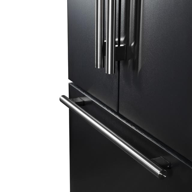 Forno Rivello 36 Inch French Door Black Refrigerator FFFFD1783-36BLK Refrigerators FFFFD1783-36BLK Wine Coolers Empire