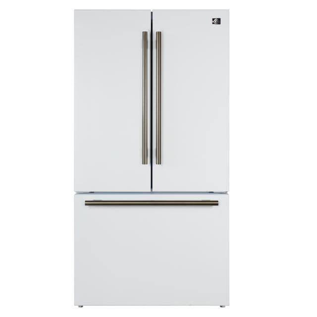 Forno Rivello 36 Inch French Door White Refrigerator FFFFD1783-36WHT Refrigerators FFFFD1783-36WHT Wine Coolers Empire