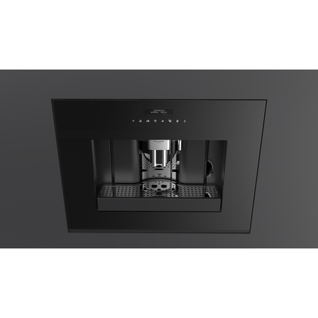 Fulgor Milano 24" Built-In Fully Automatic Coffee Machine, Black Glass - F7BC24B1 Coffee Dispensers F7BC24B1 Wine Coolers Empire