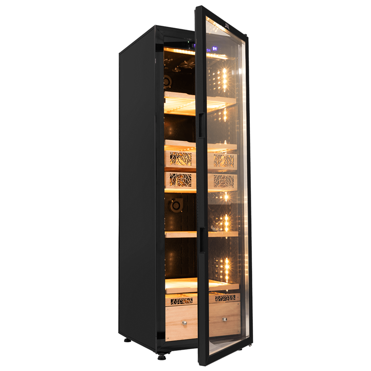 Humidor Supreme Electric Cigar Humidor Cooler HS Cigar Humidors HS-9000BLK Wine Coolers Empire
