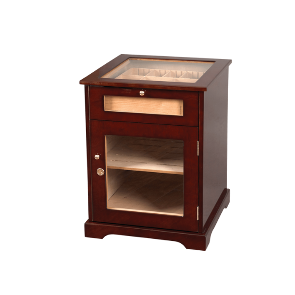 Humidor Supreme Galleria End Table Small Cigar Humidor Cabinet | Holds 600 Cigars HUM-600G Cigar Humidors HUM-600G Wine Coolers Empire