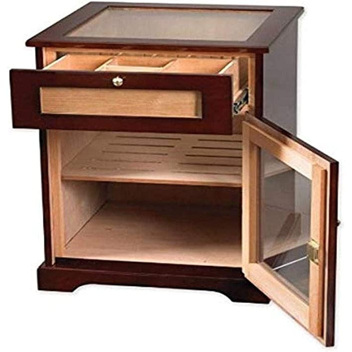 Humidor Supreme Galleria End Table Small Cigar Humidor Cabinet | Holds 600 Cigars HUM-600G Cigar Humidors HUM-600G Wine Coolers Empire