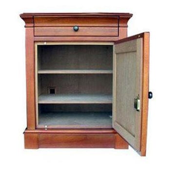 Humidor Supreme Lauderdale End Table Small Cigar Humidor Cabinet | Holds 500 Cigars HUM-LDCAB Cigar Humidors HUM-LDCAB Wine Coolers Empire