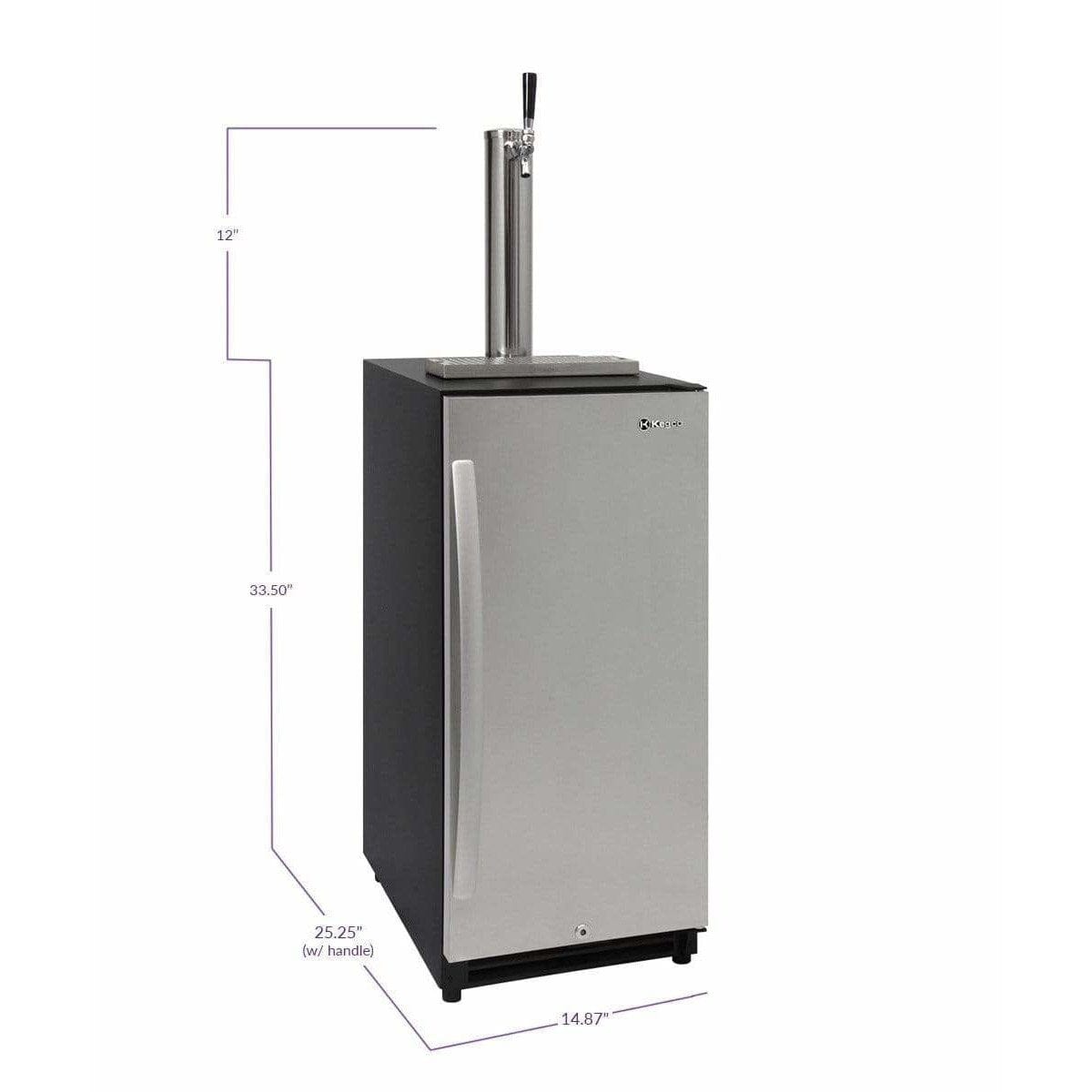 Kegco 15" Wide Built-in with Stainless Steel Door Kegerator VSK-15SSRN Kegerators VSK-15SSRN Wine Coolers Empire