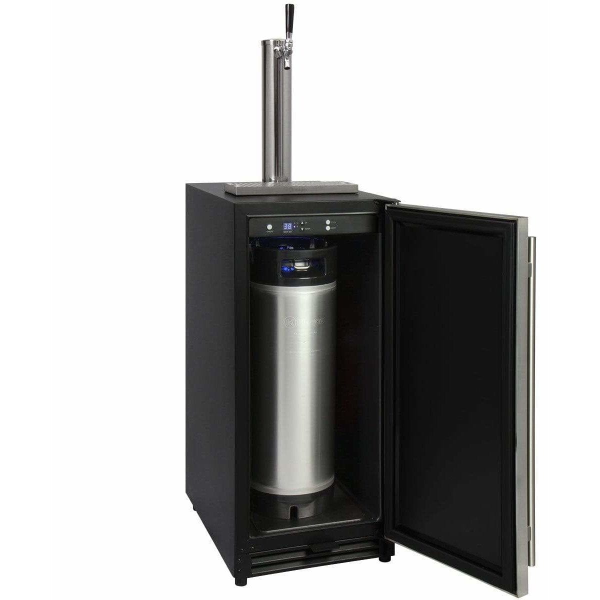 Kegco 15" Wide Built-in with Stainless Steel Door Kegerator VSK-15SSRN Kegerators VSK-15SSRN Wine Coolers Empire