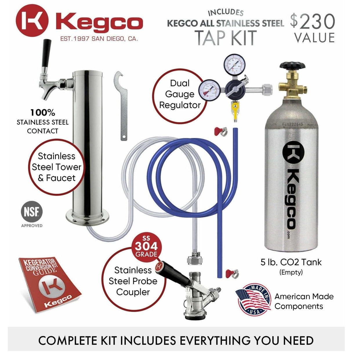 Kegco 15" Wide Built-in with Stainless Steel Door Kegerator VSK-15SSRN Kegerators VSK-15SSRN Wine Coolers Empire