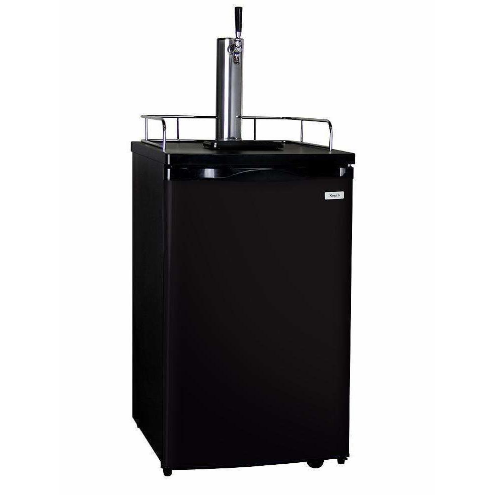 Kegco 20" Wide Single Tap Black Kegerator K199B-1 Kegerators K199B-1NK Wine Coolers Empire