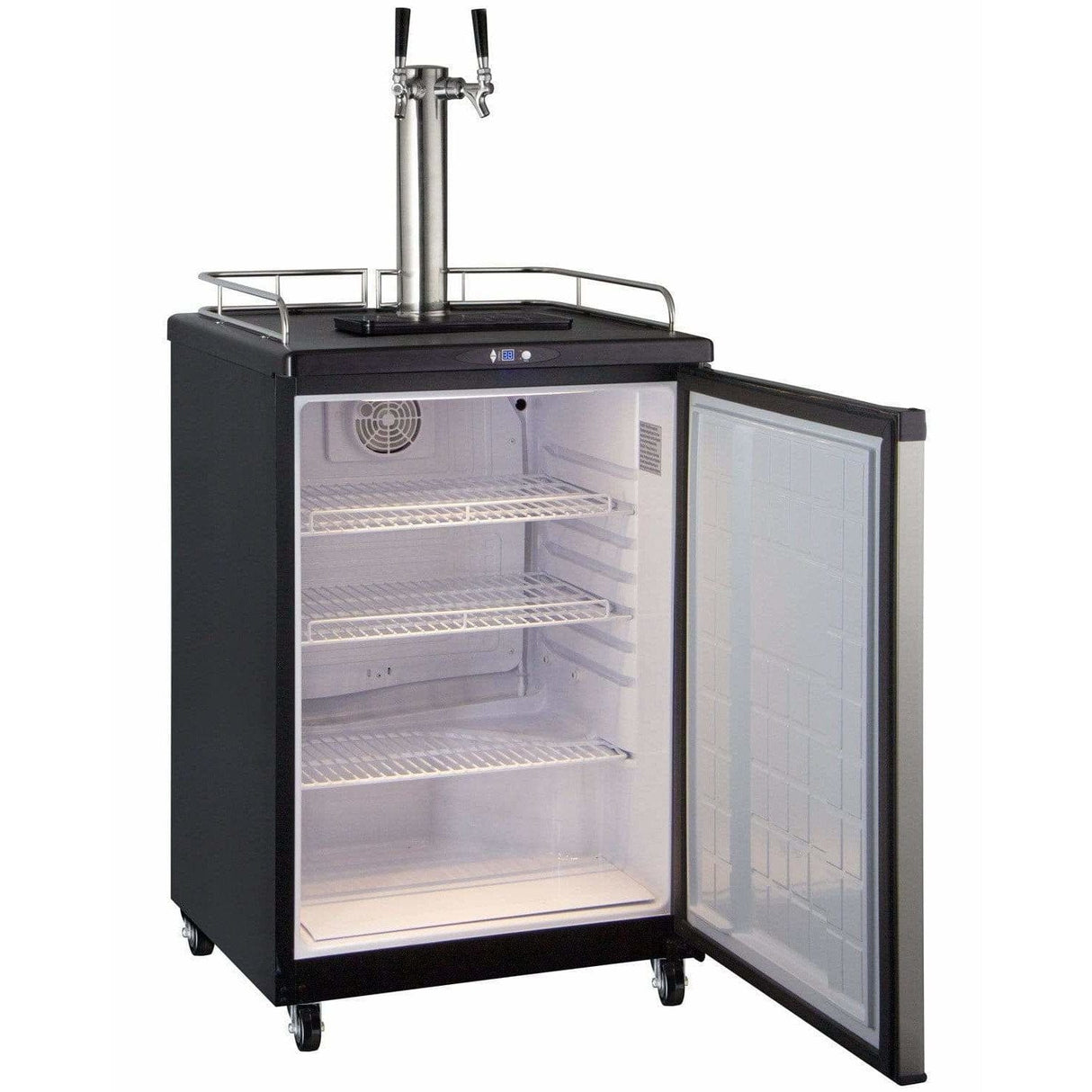 Kegco 24" Wide Dual Tap Stainless Steel Kegerator Z163S-2 Kegerators Z163S-2NK Wine Coolers Empire