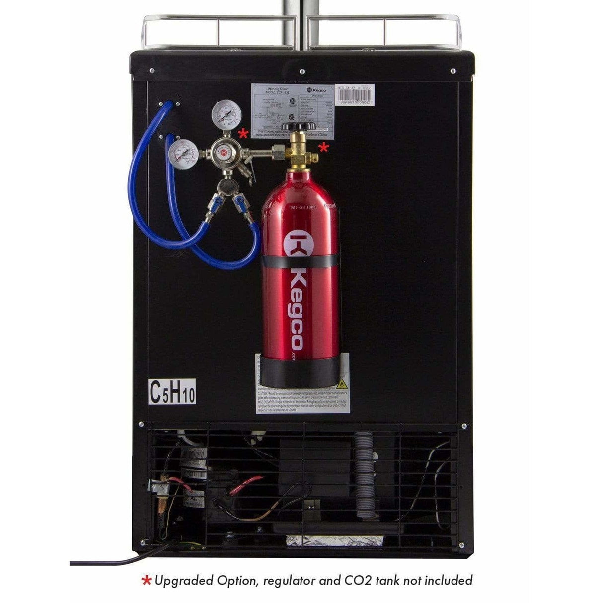Kegco 24" Wide Dual Tap Stainless Steel Kegerator Z163S-2 Kegerators Z163S-2NK Wine Coolers Empire