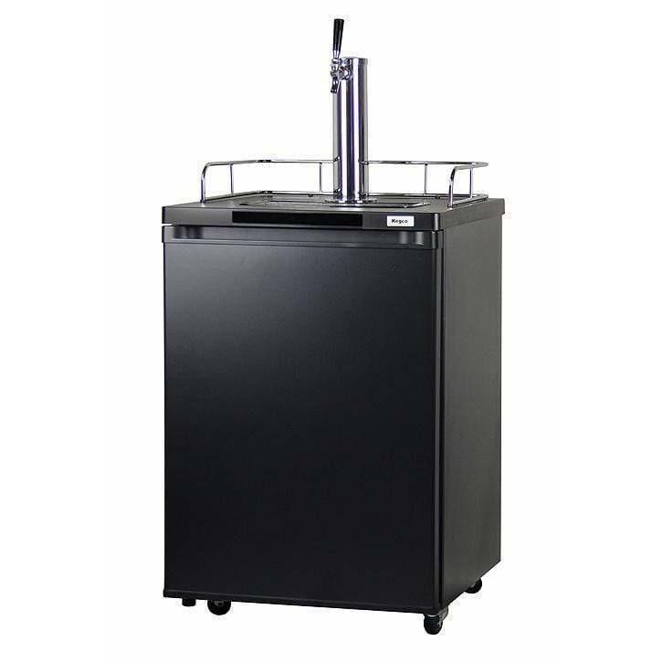 Kegco 24" Wide Single Tap Black Home Brew Kegerator HBK209B-1 Kegerators HBK209B-1NK Wine Coolers Empire